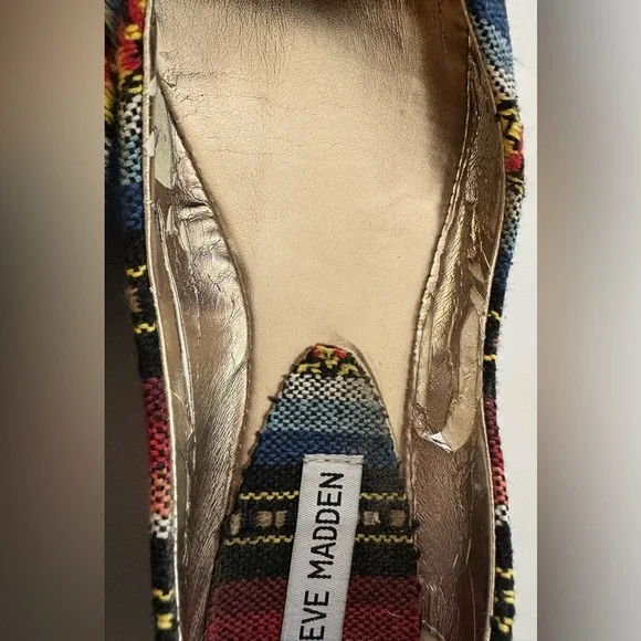 Steve Madden Multi Colored Patterned Ballet Style Flats - Picture 9 of 9